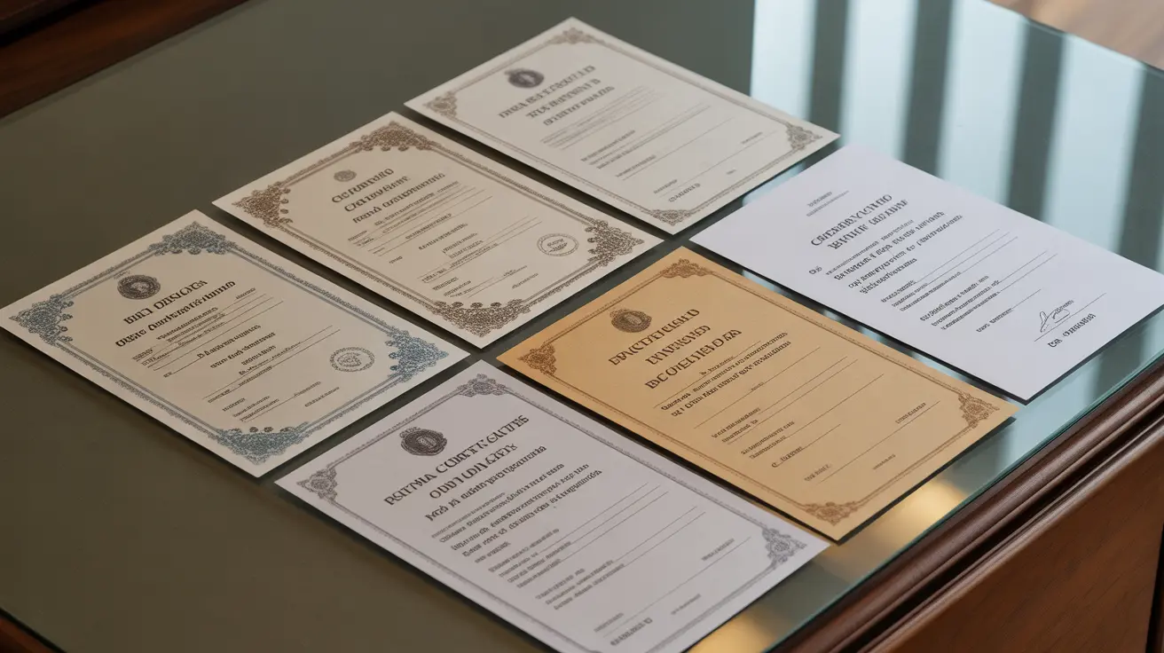 Compreendendo os Tipos Comuns de Certidões e Registros